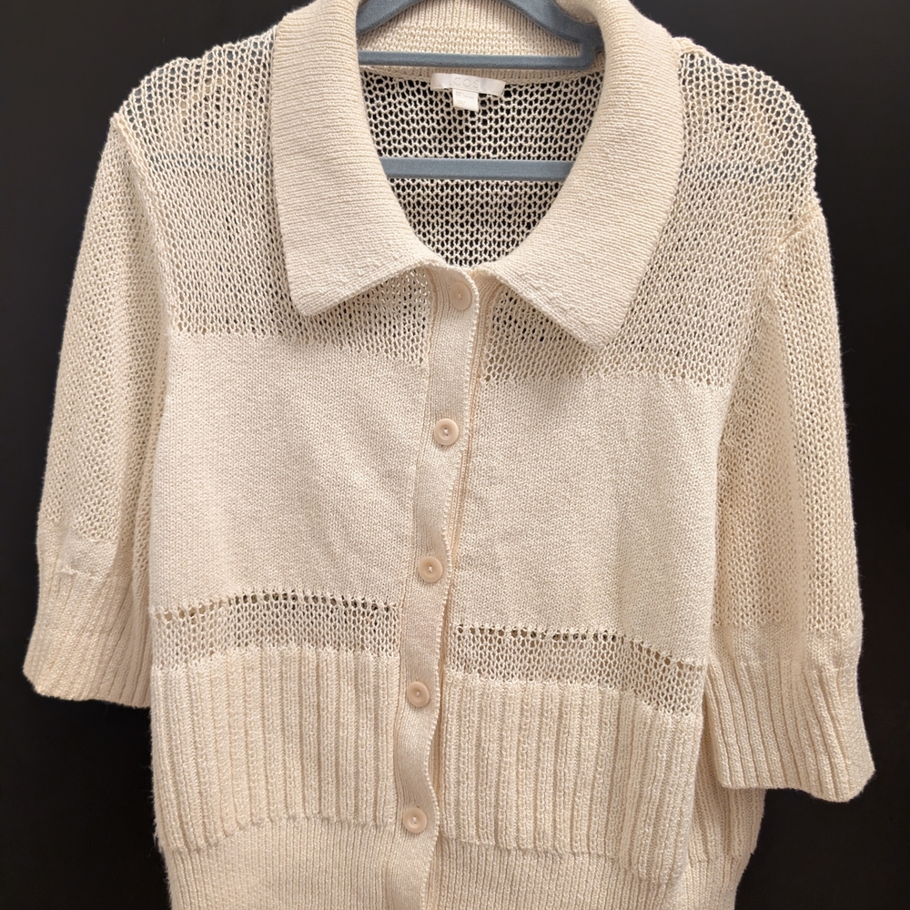 COS Cream Women's Cardigan